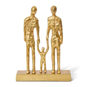Family Sculpture Gold - 33cm by Elme Living, a Statues & Ornaments for sale on Style Sourcebook