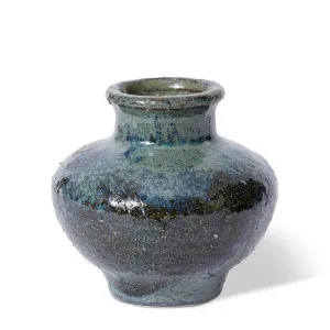 Gugu Neck Vase Blue - 11cm by Elme Living, a Vases & Jars for sale on Style Sourcebook