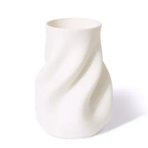 Hawla Vase White - 24cm by Elme Living, a Vases & Jars for sale on Style Sourcebook