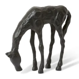 Horse Sculpture Black - 30cm by Elme Living, a Statues & Ornaments for sale on Style Sourcebook