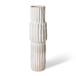 Jager Vase White Wash - 75cm by Elme Living, a Vases & Jars for sale on Style Sourcebook