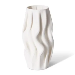 Loma Vessel Ivory - 38cm by Elme Living, a Vases & Jars for sale on Style Sourcebook