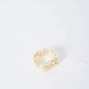 Luminous Bright String Light (Outdoor Adapter) Silver - 10m by Elme Living, a Lighting for sale on Style Sourcebook