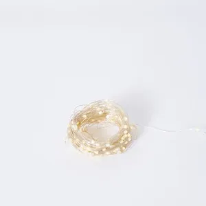Luminous Bright String Light (Outdoor Adapter) Silver - 20m by Elme Living, a Lighting for sale on Style Sourcebook