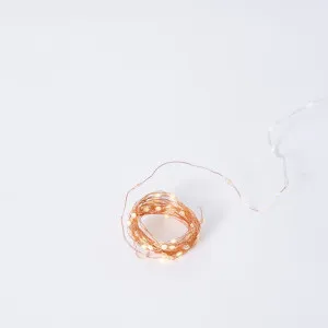 Luminous Bright String Light (Outdoor Battery) Copper - 6m by Elme Living, a Lighting for sale on Style Sourcebook