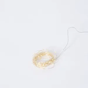 Luminous Bright String Light (Outdoor Battery) Gold - 6m by Elme Living, a Lighting for sale on Style Sourcebook