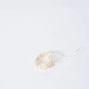 Luminous Bright String Light (Outdoor Battery) Silver- 6m  by Elme Living, a Lighting for sale on Style Sourcebook