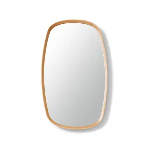 Maha Long Mirror Natural - 90cm by Elme Living, a Mirrors for sale on Style Sourcebook