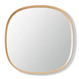 Maha Square Round Mirror Natural - 100cm by Elme Living, a Mirrors for sale on Style Sourcebook