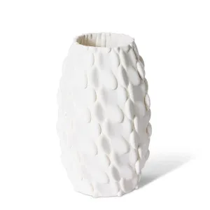 Maisha Vessel Ivory - 30cm by Elme Living, a Vases & Jars for sale on Style Sourcebook