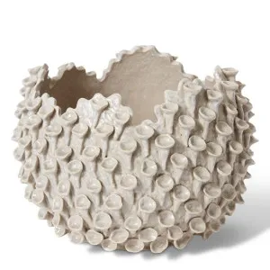 Mira Pot White Wash - 29cm by Elme Living, a Plant Holders for sale on Style Sourcebook