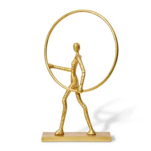 Musa Sculpture Gold - 70cm by Elme Living, a Statues & Ornaments for sale on Style Sourcebook