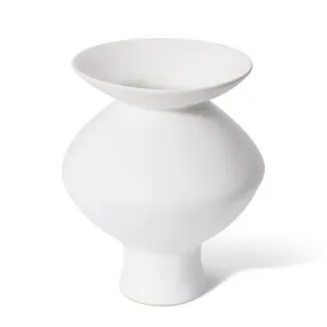 Nakano Flared Vase White - 29cm by Elme Living, a Vases & Jars for sale on Style Sourcebook