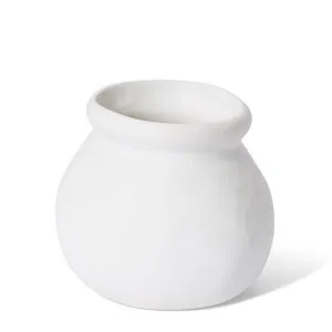 Nakano Round Vase White - 10cm by Elme Living, a Vases & Jars for sale on Style Sourcebook