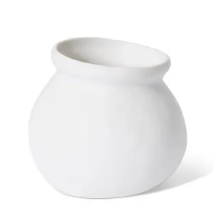 Nakano Round Vase White - 13 cm by Elme Living, a Vases & Jars for sale on Style Sourcebook