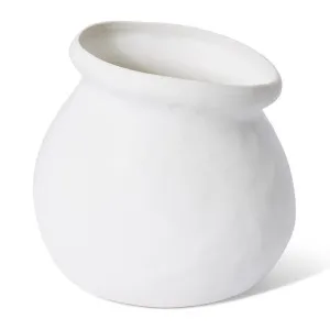 Nakano Round Vase White - 24 cm by Elme Living, a Vases & Jars for sale on Style Sourcebook