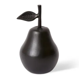 Pear Sculpture Black - 22cm by Elme Living, a Statues & Ornaments for sale on Style Sourcebook