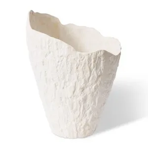 Pandya Vessel Ivory - 43cm by Elme Living, a Vases & Jars for sale on Style Sourcebook