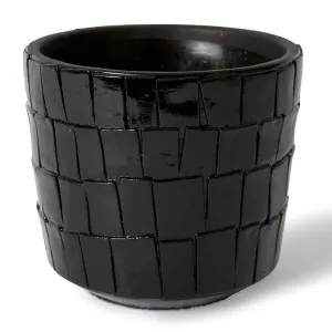 Peyton Pot Black - 16cm by Elme Living, a Plant Holders for sale on Style Sourcebook