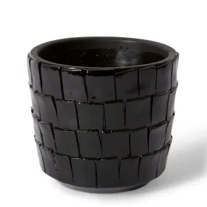 Peyton Pot Black - 13cm by Elme Living, a Plant Holders for sale on Style Sourcebook