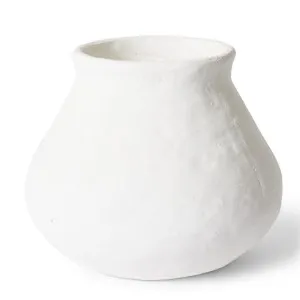 Reagan Squat Pot White - 25cm by Elme Living, a Plant Holders for sale on Style Sourcebook