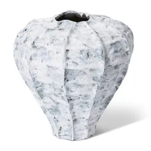 Roberts Vase Blue White - 34 cm by Elme Living, a Vases & Jars for sale on Style Sourcebook