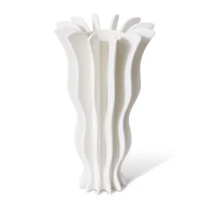 Sanchez Vase Ivory - 43cm by Elme Living, a Vases & Jars for sale on Style Sourcebook