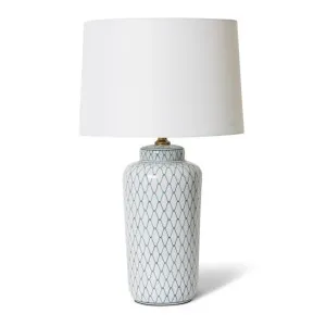 Seiko Table Lamp Cream/Blue - 66cm by Elme Living, a Lighting for sale on Style Sourcebook