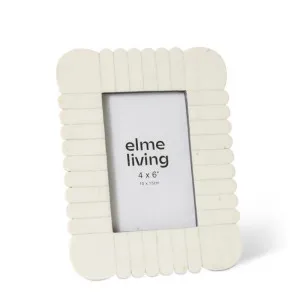 Senan 4 x 6" Photo Frame Cream - 23cm by Elme Living, a Decor for sale on Style Sourcebook