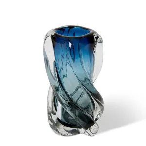 Sharik Vase Blue - 20cm by Elme Living, a Vases & Jars for sale on Style Sourcebook
