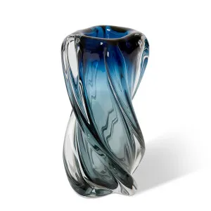 Sharik Vase Blue - 28cm by Elme Living, a Vases & Jars for sale on Style Sourcebook