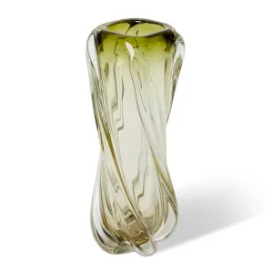 Sharik Vase Green - 36cm by Elme Living, a Vases & Jars for sale on Style Sourcebook