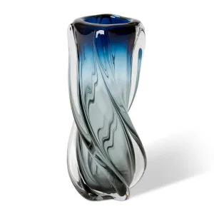 Sharik Vase Blue - 36cm by Elme Living, a Vases & Jars for sale on Style Sourcebook