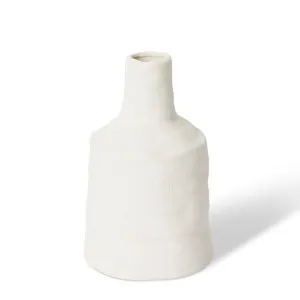 Tamsyn Vase White - 21cm by Elme Living, a Vases & Jars for sale on Style Sourcebook