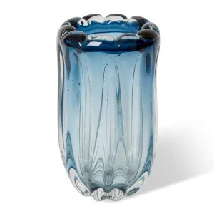 Thandie Tall Vase Blue - 26cm by Elme Living, a Vases & Jars for sale on Style Sourcebook