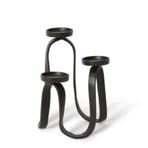 Una Candle Holder Black - 31cm by Elme Living, a Candle Holders for sale on Style Sourcebook