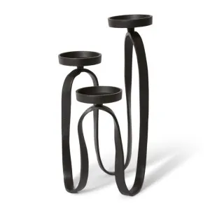 Una Candle Holder Black - 47cm by Elme Living, a Candle Holders for sale on Style Sourcebook