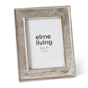 Vivek 5 x 7" Photo Frame Nickel - 23cm by Elme Living, a Decor for sale on Style Sourcebook
