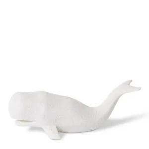 Whale Sculpture White - 11cm by Elme Living, a Statues & Ornaments for sale on Style Sourcebook