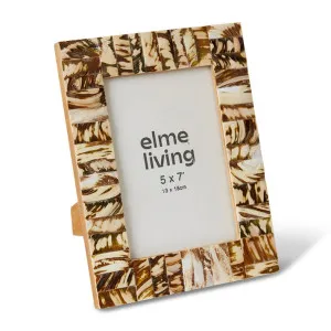 Zendaya 5x7" Photo Frame Brown - 24cm by Elme Living, a Decor for sale on Style Sourcebook