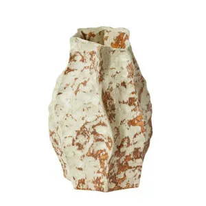 Renata Porcelain Mixed Brown Vase - 24cm by James Lane, a Vases & Jars for sale on Style Sourcebook