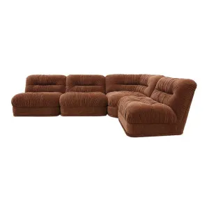 Reva Muse Rust 4 Seater Modular Corner Sofa by James Lane, a Sofas for sale on Style Sourcebook