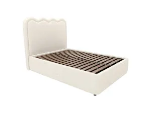 Miley Leo Gas Lift Bed Boucle Ivory Queen by James Lane, a Beds & Bed Frames for sale on Style Sourcebook