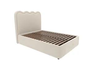 Miley Leo Gas Lift Bed Muse Flax Queen by James Lane, a Beds & Bed Frames for sale on Style Sourcebook