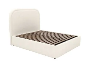 Libby Leo Gas Lift Bed Boucle Ivory by James Lane, a Beds & Bed Frames for sale on Style Sourcebook