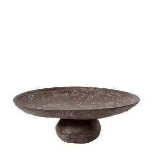 Tanda Footed Plate Dark Brown - 10cm by James Lane, a Decor for sale on Style Sourcebook