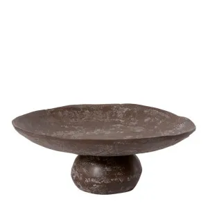 Tanda Footed Plate Dark Brown - 13cm by James Lane, a Decor for sale on Style Sourcebook