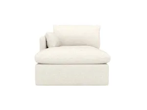 Willow Apt Boucle Ivory Left Arm Facing Chaise Sofa Module by James Lane, a Sofas for sale on Style Sourcebook