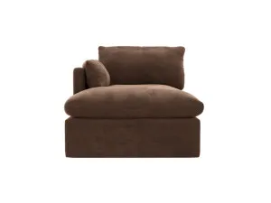 Willow Apt Muse Chocolate Left Arm Facing Chaise Sofa Module by James Lane, a Sofas for sale on Style Sourcebook