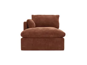 Willow Apt Muse Rust Left Arm Facing Chaise Sofa Module by James Lane, a Sofas for sale on Style Sourcebook